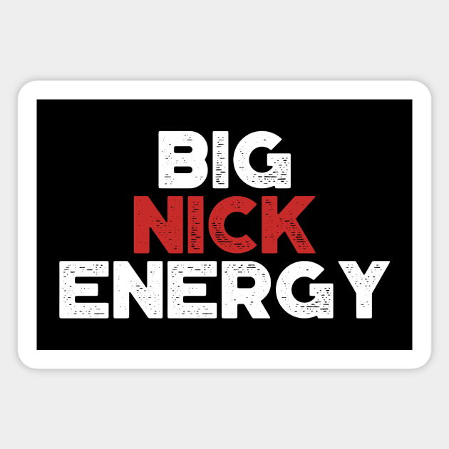 Big Nick Energy Funny Vintage Retro (Christmas) Sticker by truffela